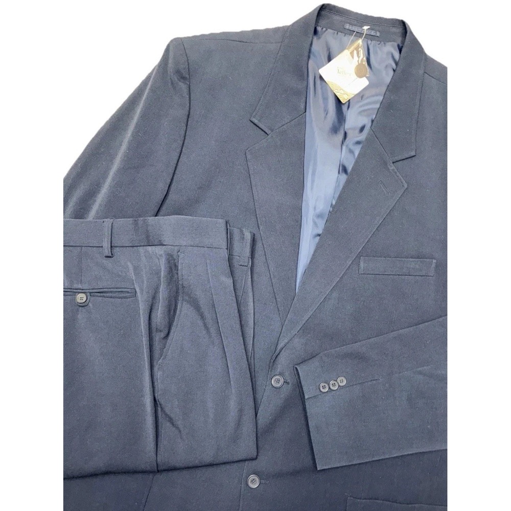 Tailored Dark Navy Men's Suit Blazer & Pants